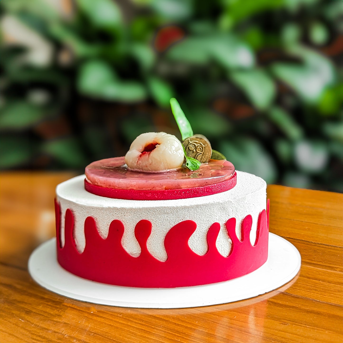 Lychee and Raspberry Cake