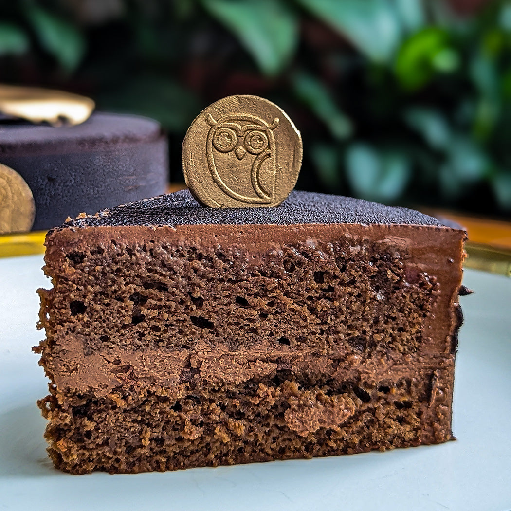 Chocolate Mocha Cake Cross Section