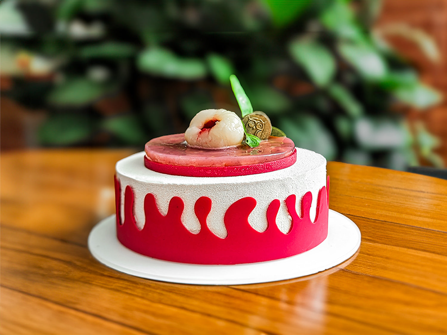 Lychee Raspberry Cake