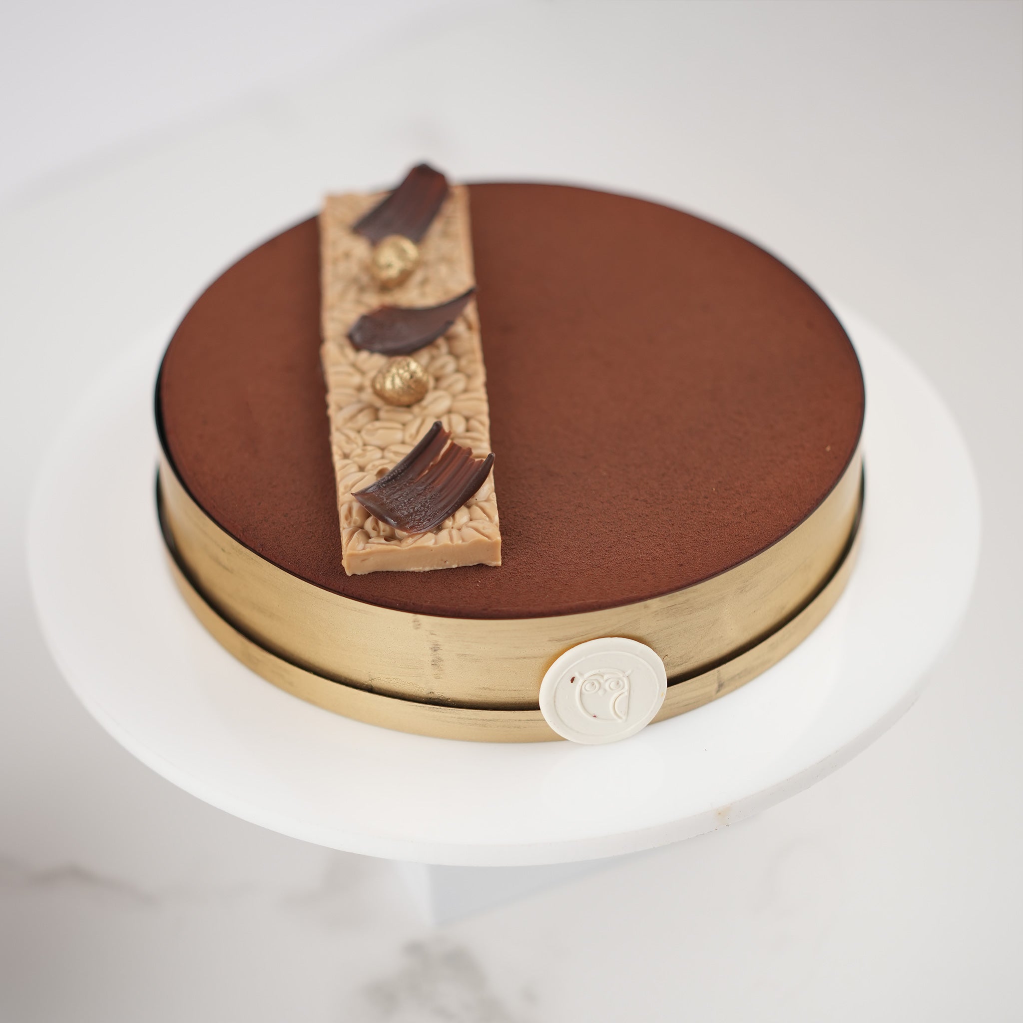 Ambre hazelnut and coffee cake by Felice Pasticceria, Pune