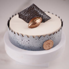 Classic tiramisu cake, close-up